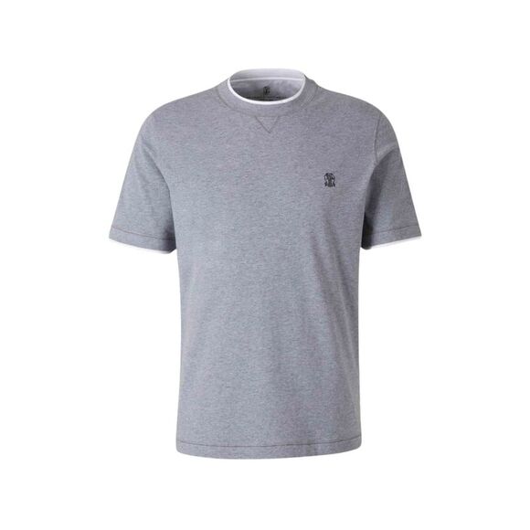 Brunello Cucinelli Men Logo T-Shirt